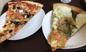 New York-style pizza in New York